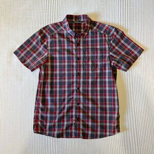 Arc'teryx Brohm Short Sleeve Shirt, Small, Red Plaid